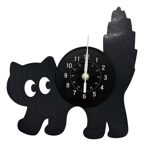 Cartoon Black Reloj Decorativo Relojes Decoración De