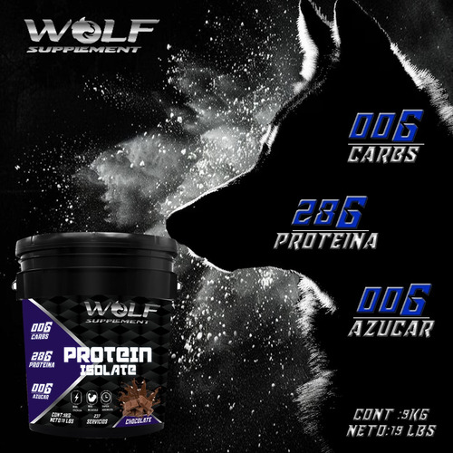 Proteína Whey Hs Hidrolizada Isolate Wolf 9kg Sabores Chocolate