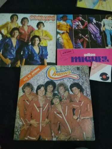 Menudo, Chamos Lote 3 Vinilos 