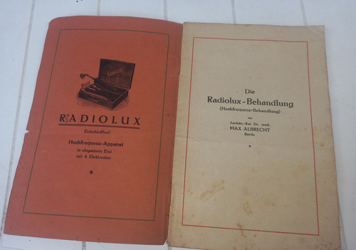 Antiguo Folleto Aleman Radiolux - Behandlung