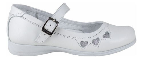 Zapato Blanco Niña Dogi Vestir Broche Eg608 Confort 22-255