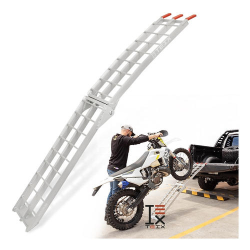 Rampa Escalera Para Moto Pick Up Aluminio Camioneta