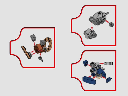 Lego Star Wars 3 Mini Naves Para Armar 2023 Set 75366