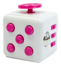 Comprar Cubo Relajante Antiestres Blanco Con Rosado Fidget Cube