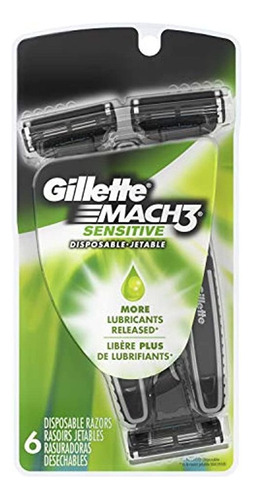 Gillette Mach3 - Desechables Sensibles (6 Unidad