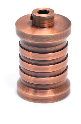 Imagen 1 de 4 de Portalampara Vintage Metalico | Peso Ideal Para Cable Textil