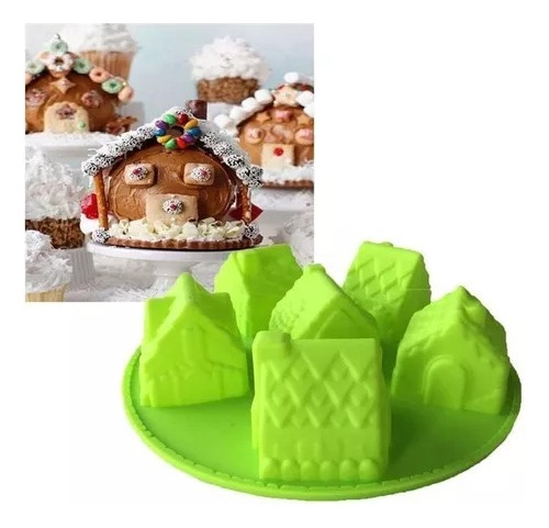 Molde De Silicona Para Jabón Y Chocolate Diseño Navidad