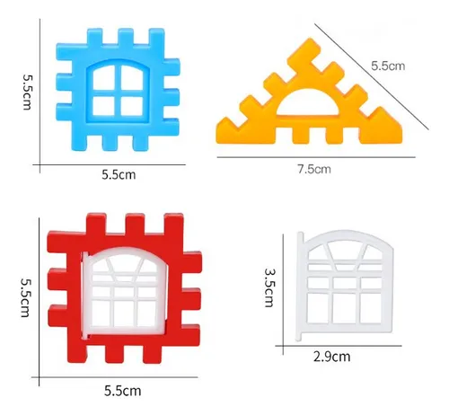 Kit Bloques De Construcción Educativos Niños 150 Piezas