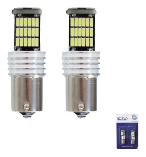 Par Luz Lampara Led Canbus 1 Polo P21w 45 Led Blanco 12v 24v