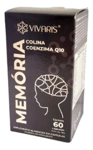 Memória- Colina Coenzima Q10, 60 Cápsulas Sabor Neutro