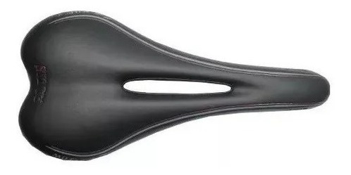 Imagem 3 de 5 de Selim Speed Velo Senso Miles Vazado 270x130mm Bike - Preto