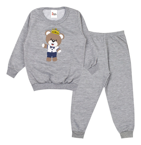 Conjunto Infantil Masculino Moletom Roupas Infantis Inverno