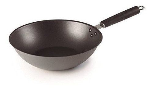 Lacor 63729 Wok De Acero Negro, No Palo D.28 Cm