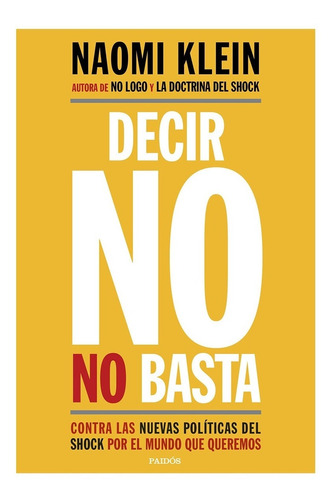 Libro Decir No, No Basta