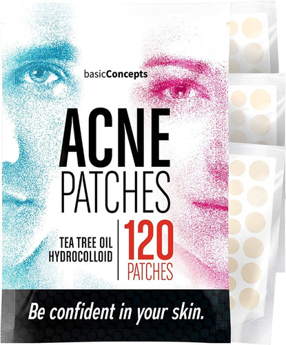 Parches Para El Acne Hidrocoloide Tea Tree Oil 120 Unidades 