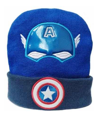 Gorro Personajes Para Niños Y Niñas Tejidos Capitán America