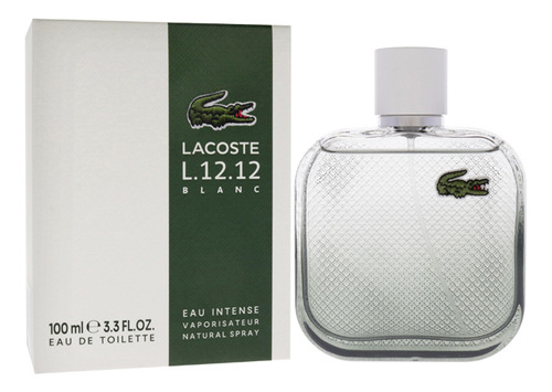 Eau De L.12.12, Eau De Lacoste, Color Blanco Intenso, 100 Ml