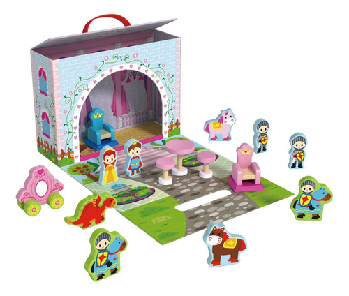 Tookyland Juego De Caja De Castillo De Princesa, 16 Piezas,.