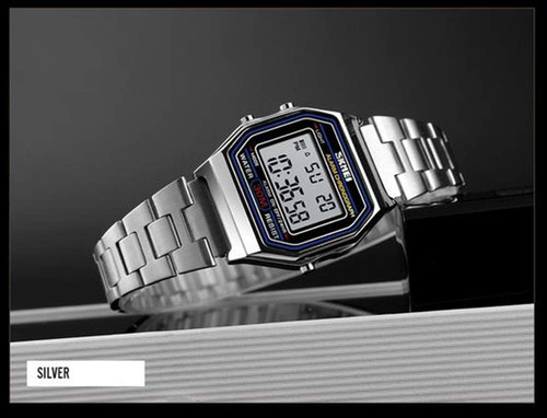 Gosasa Reloj Digital Para Mujer Reloj Fino De Acero Inoxidab
