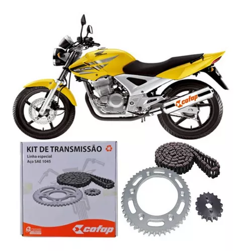 Kit Relação Cbx 250 Twister 2001 A 2008 Cofap Original Compl