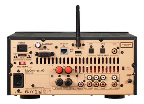Amplificador Stereo Player Streaming Advance My Connect60