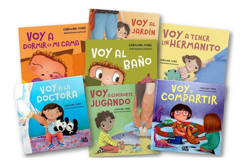 * 7 Libros Carolina Mora Coleccion Crecemos * Voy Al Baño 