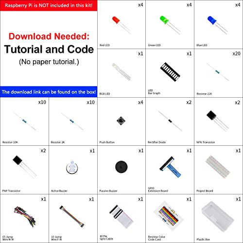 Kit Básico De Inicio Freenove Para Raspberry Pi 4 B 3 B+ 400