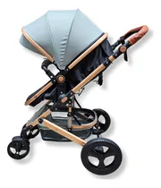 Comprar Carriola Travel System 3en1 Autoasiento Carriola Y Bambineto Color Gris Chasis Color Dorado