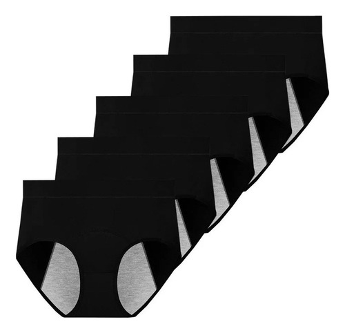 Pack De 5 Pantalones De Algodón Para El Período Menstrual Po