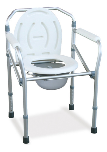 Silla Inodoro Portátil Plegable Con Asiento Y Respaldo Aspen