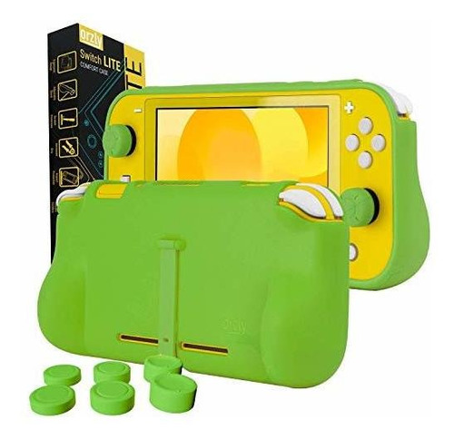 Funda Para Nintendo Switch Lite Empuñaduras Acolchada Verde