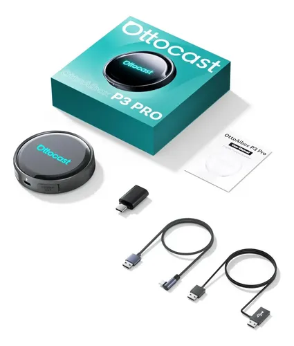 Ottocast P3 Pro Ai Box Carplay Android Auto Hdmi Gps Sem Lw
