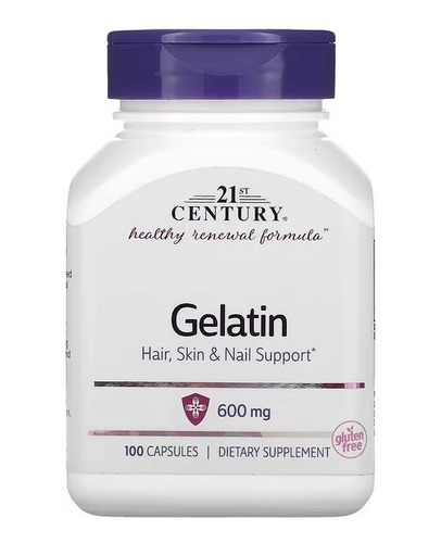 21st Century | Gelatin I 600mg I 100 Capsulas I Importado