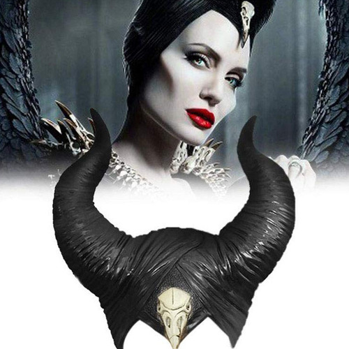 Cuernos Malefica Diadema Disfraz Halloween Mascaras Latex