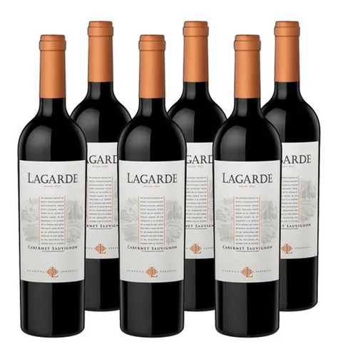 Vino Lagarde Cabernet Sauvignon X750cc Caja X6