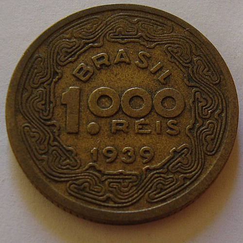 370.24  Moeda 1000 Réis Bronze-alumínio 1939 Tobias Barreto