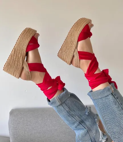 Sandalias rojas outlet mercado libre