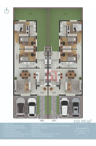 Imagem 2 de 4 de Casa Com 3 Dormitórios À Venda, 105 M² Por R$ 398.000,00 - São Luiz - Caxias Do Sul/rs - Ca0302