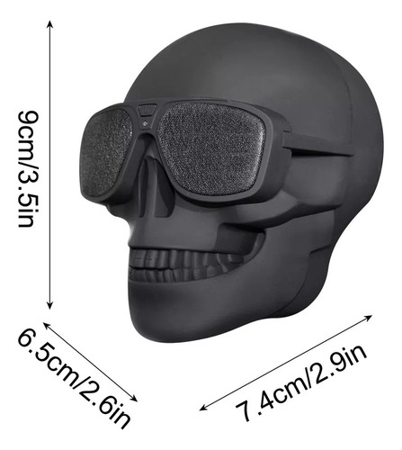 A Altavoz De Radio Portátil Creative Skull