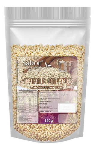 Kit 2x: Amaranto Em Flocos Sabor Da Terra 150g