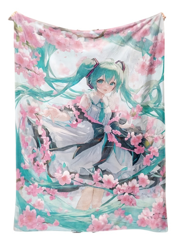 Cobertor, Flanela, Impressão Digital Fofa Hatsune Miku Sakur