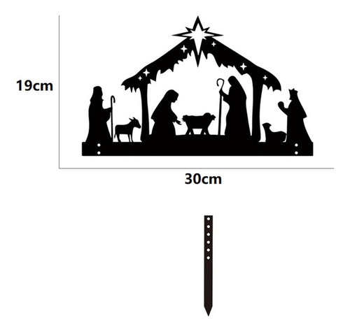 Esculturas De Metal Estatua De Nacimiento De Jesús Navidad