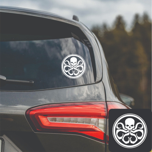 Sticker Adhesivo Para Auto Hydra De Marvel