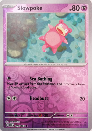 Pokemon Tcg Slowpoke Reverse 079/165