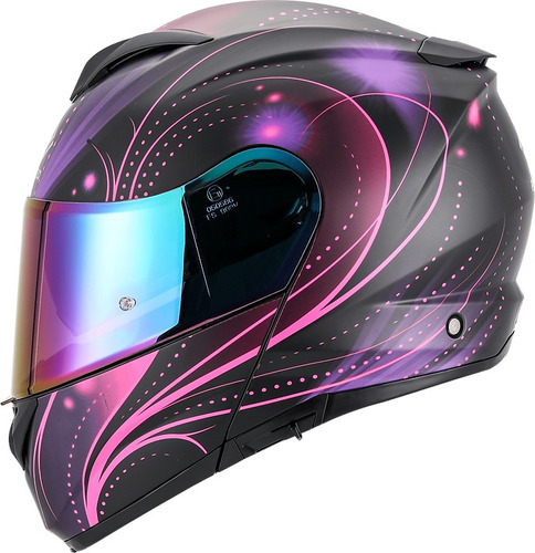 Casco Moto Abatible Faseed Fs-908 Galaxy Certificacion Eur