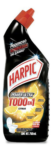 Harpic Limpiador Desinfectante Max Power Wc Citrus 750 Cc