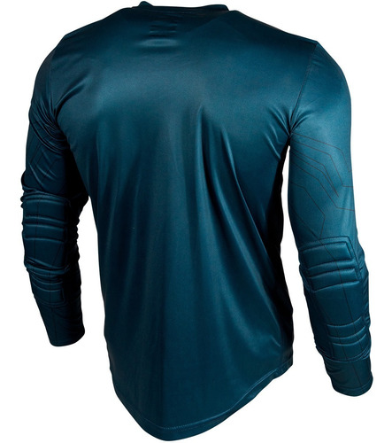 Imagen 2 de 7 de Jersey De Portero Rinat Kaine Infantil Azul Rojo.