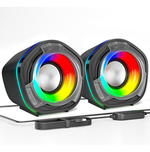 Bocinas Portable Multimedia Rgb Speaker Altavoz De Led