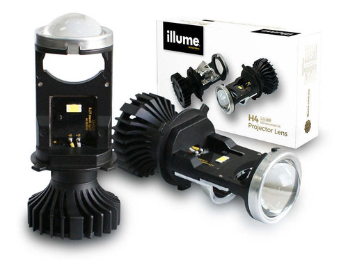 Kit De Focos H4 Lupa Illume  70 Watts De Potencia 