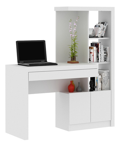 Mesa Conjunto Home Office Me4143 Mdp Branco - Gran Belo